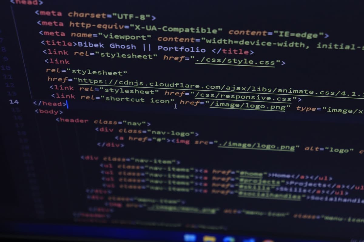 close up of raw code displaying unicode control characters in red color coding