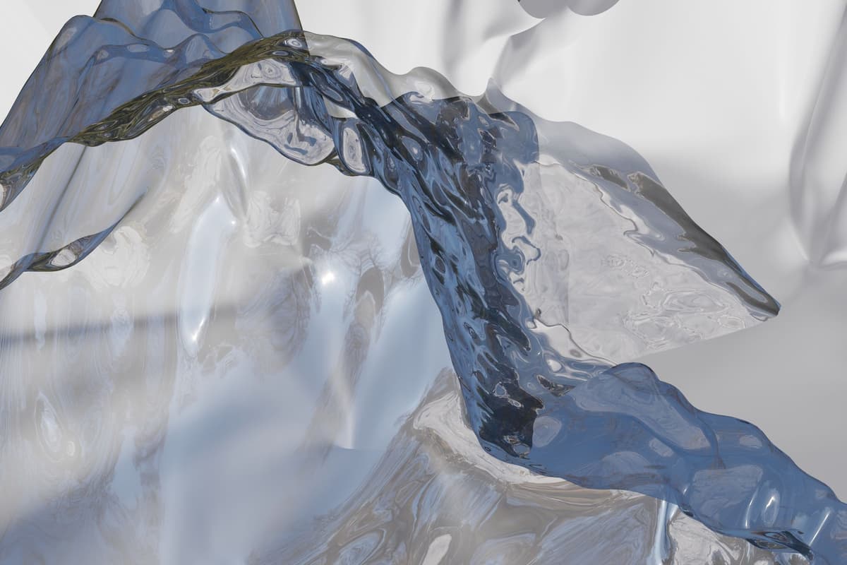 a melting refrigerator in a digital kitchen rendering