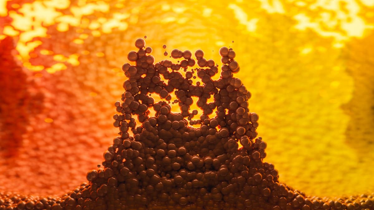 a high-resolution molecular model on a dark screen